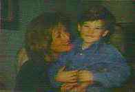 Her sister Sarah and nephew Sam